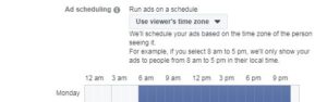 Ad scheduling facebook ads